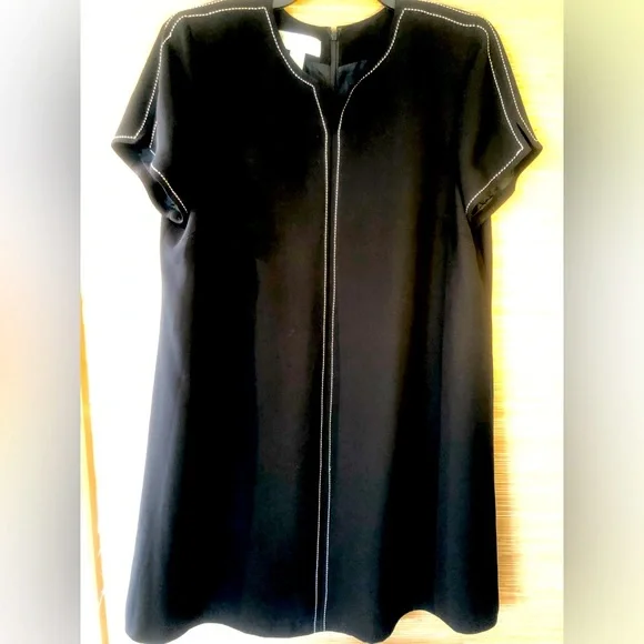 JONES NEW YORK sz 20W Versatile A-line dress with vertical contrast stitching - Picture 1 of 4